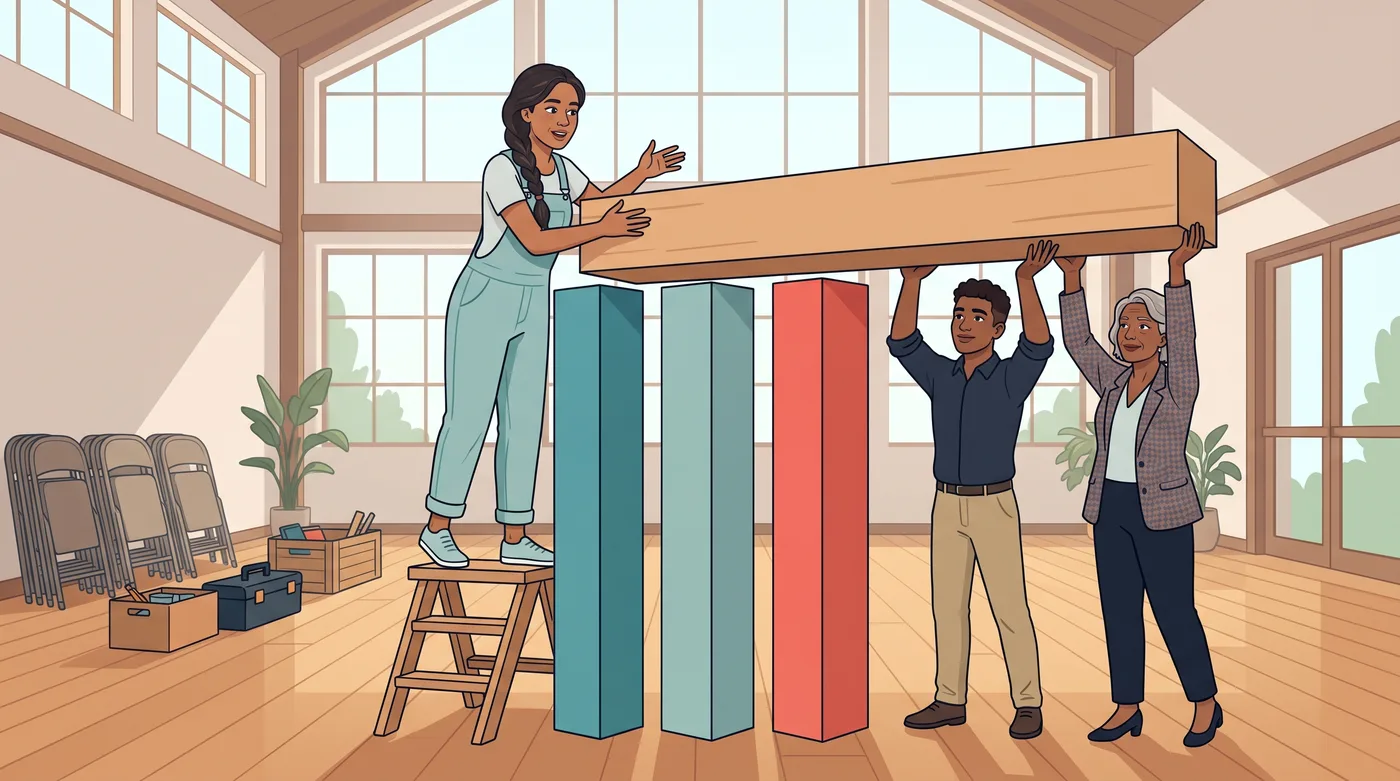 A team builds a mentoring program on three pillars