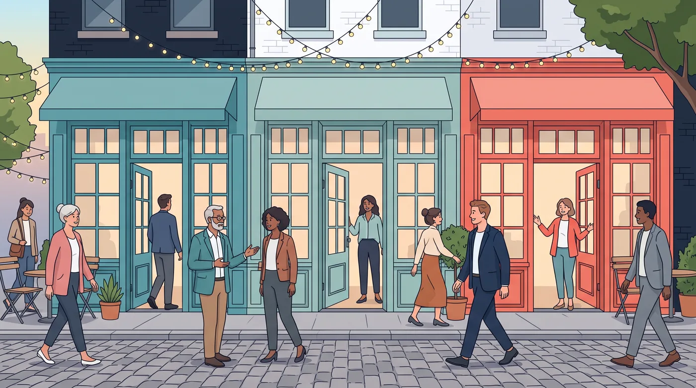 Three organisations welcome people into their own branded spaces