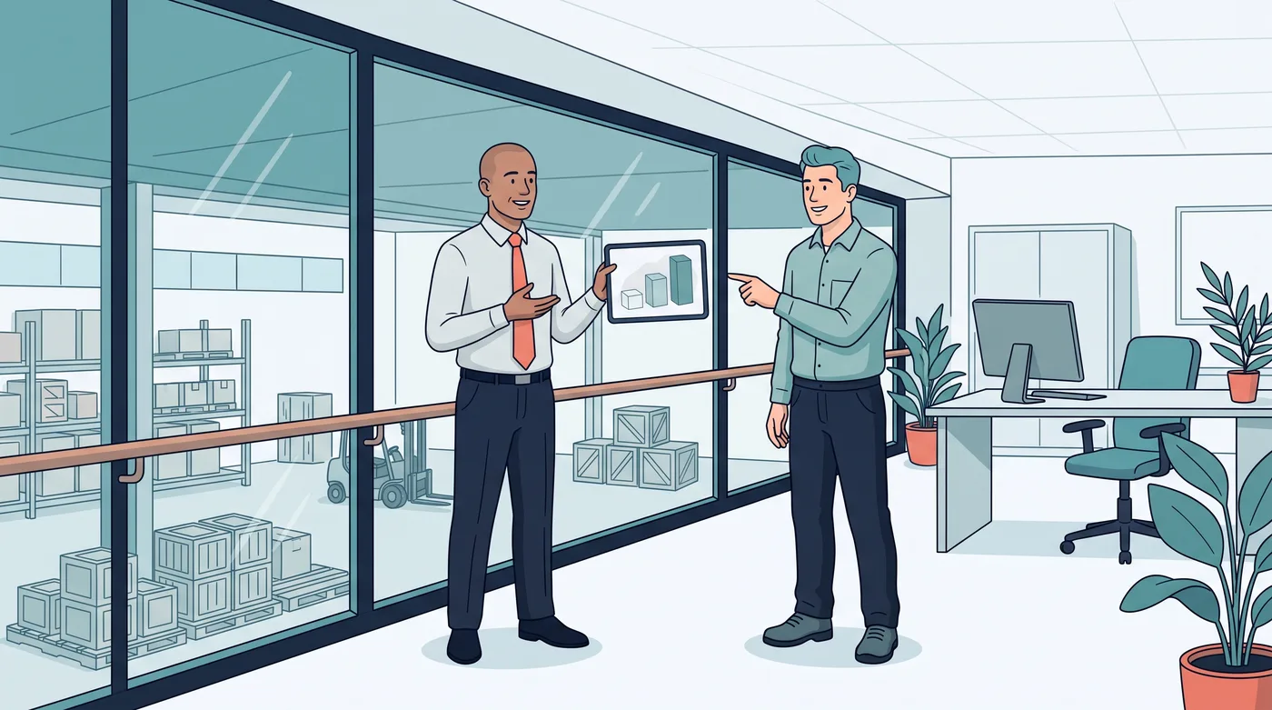A consultancy partner presents a mentoring offer to a client